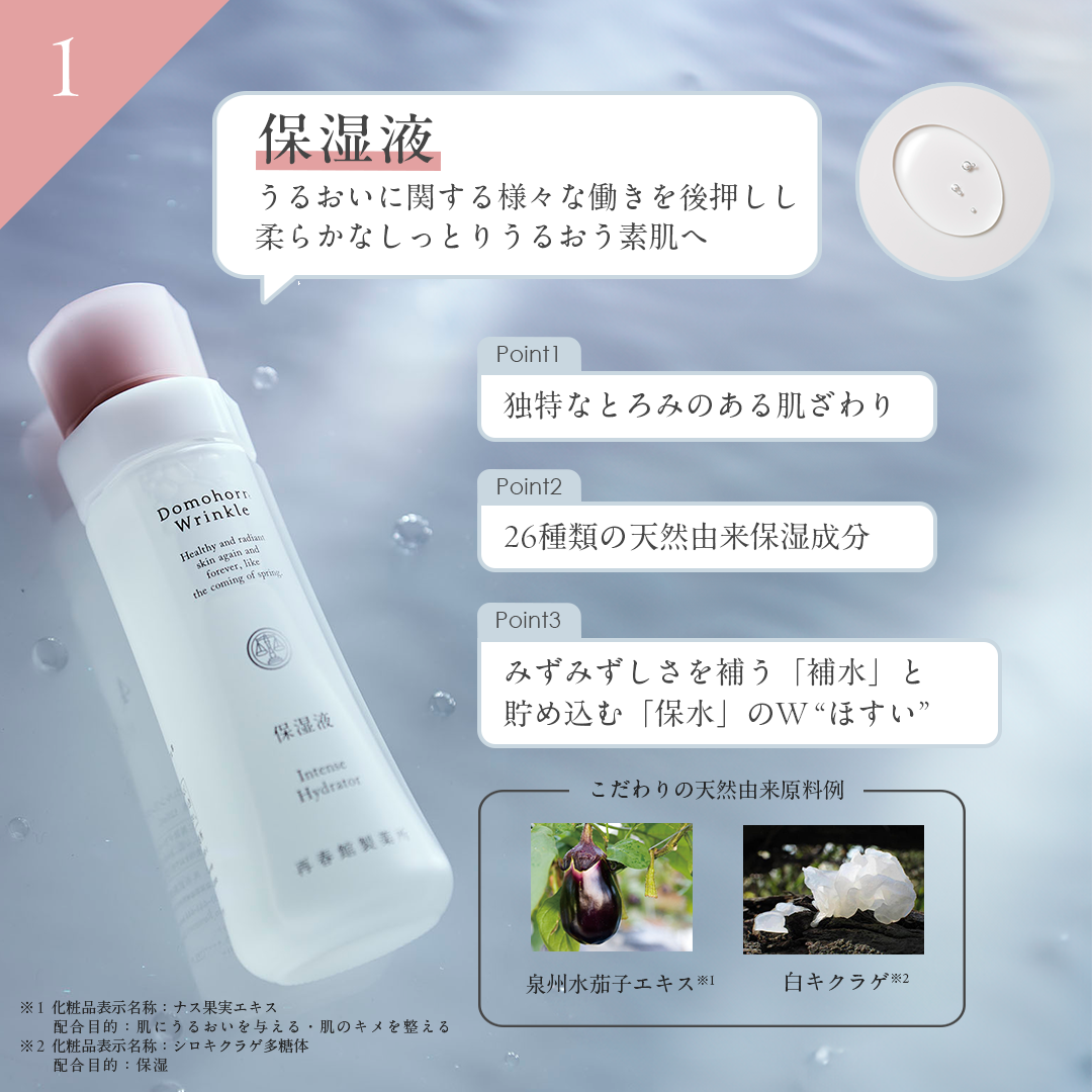 ドモホルンリンクル 基本4点セット 化粧水 美容液 クリーム 乳液 約60